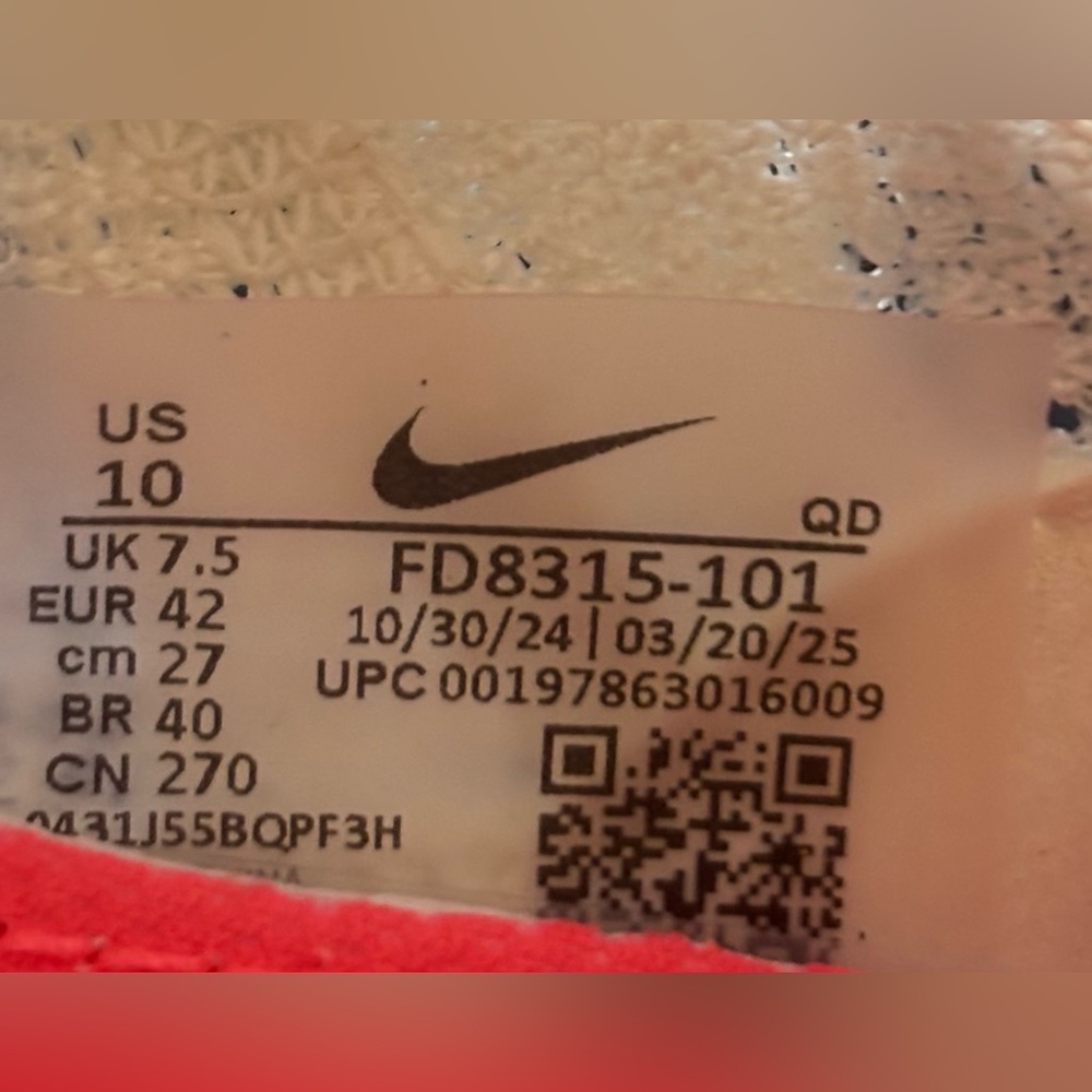 Nike Air Zoom 💅 Alphafly NEXT% 3 Coconut White Shoes FD8315-101 Size 9 NEW - Picture 14 of 14